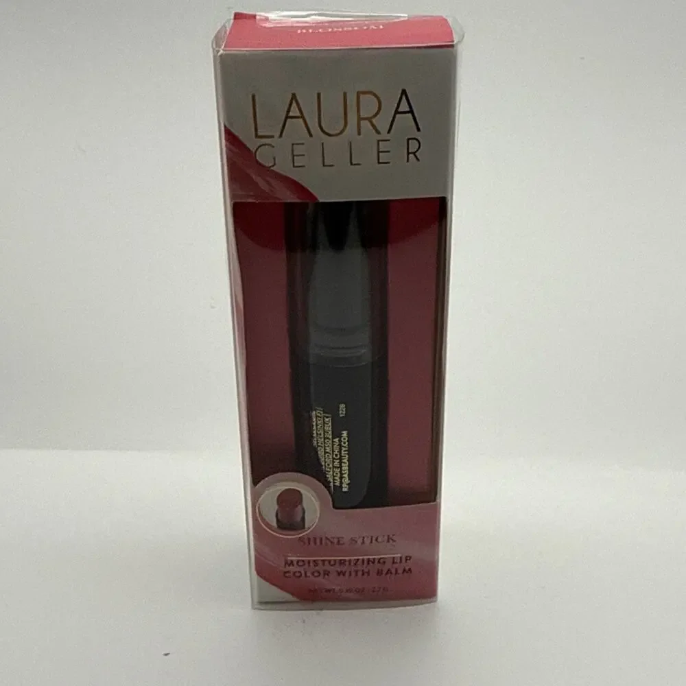 Laura Geller Shine Stick Moisturizing Lip Color With Balm in Blossom .1 oz New